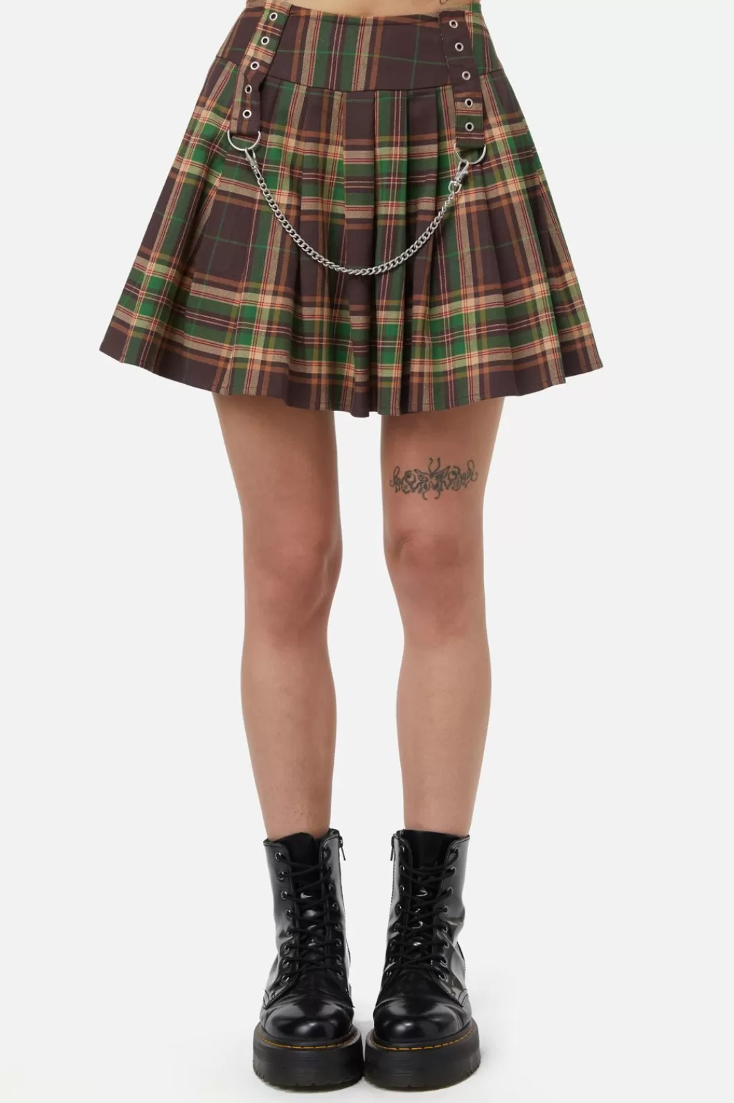 Skirts & Skorts<Dangerfield Triassic Tartan Pleated Skirt