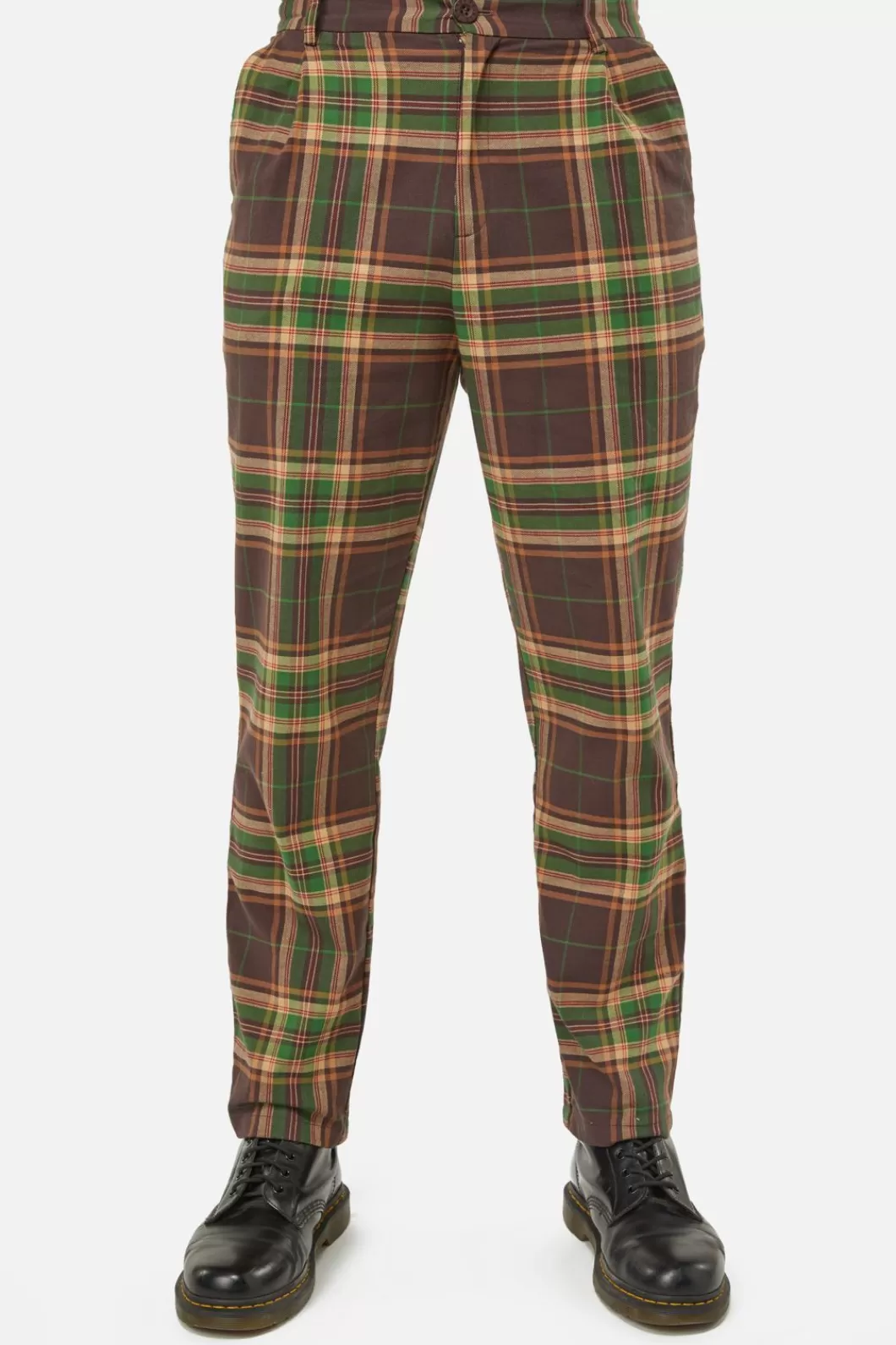 Pants & Shorts<Dangerfield Triassic Tartan Straight Leg Pants