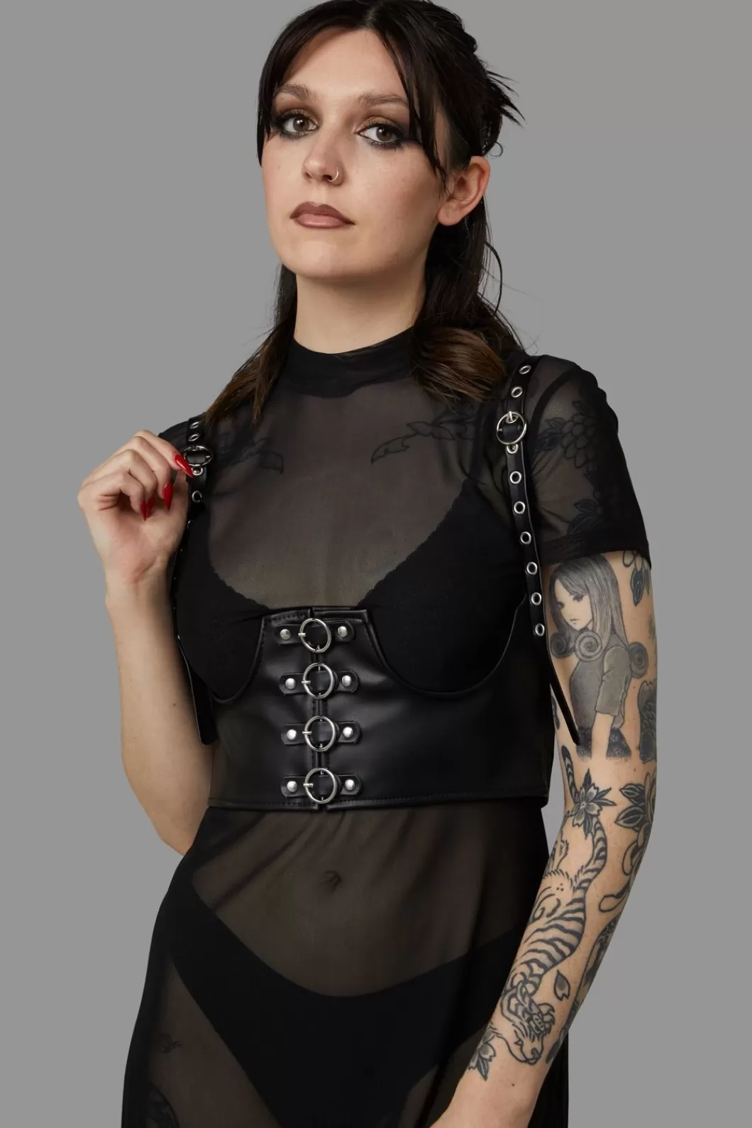 Belts & Harnesses<Black Friday Underbust Circle Buckle Harness