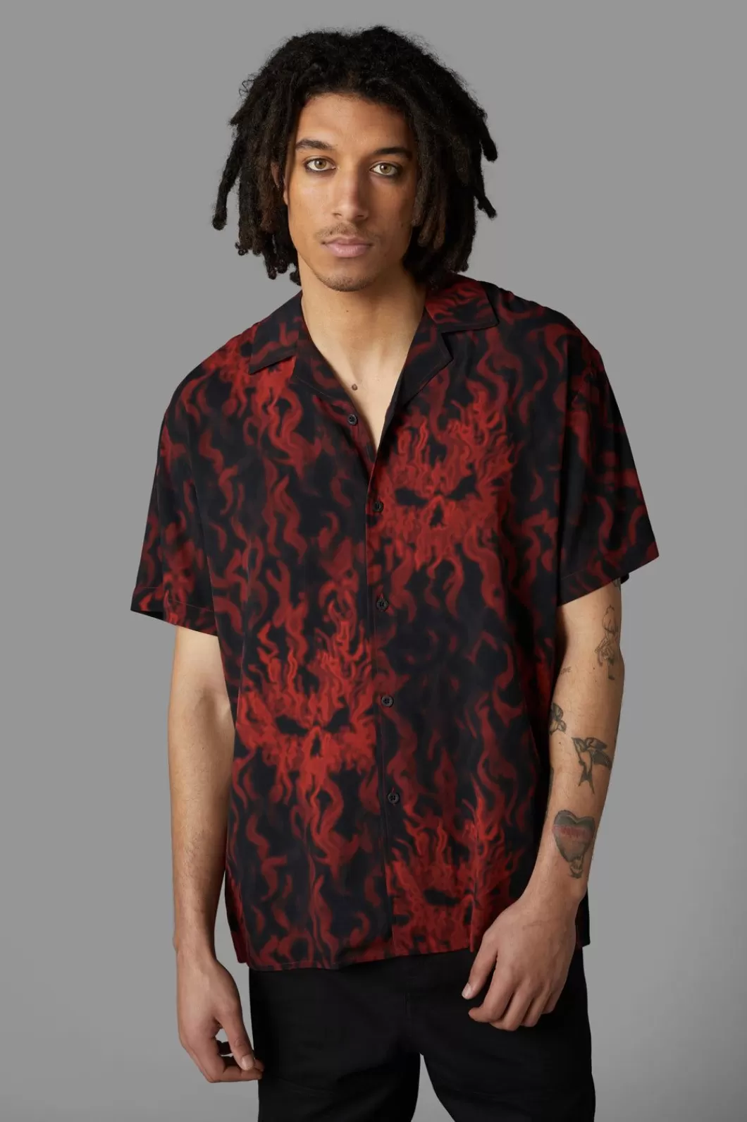 Shirts & Tees<Black Friday Up In Flames Short Sleeve Shirt