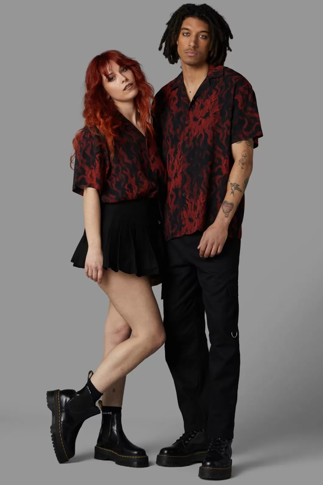 Shirts & Tees<Black Friday Up In Flames Short Sleeve Shirt