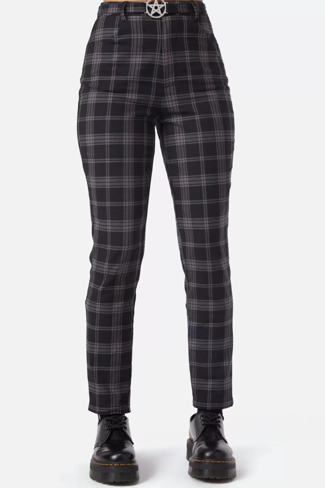 Pants & Jumpsuits<Dangerfield Victoria Tartan Fitted Pants