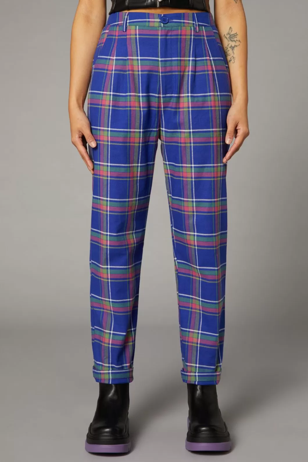 Pants & Jumpsuits<Black Friday Werewolf Tartan Goth Pant