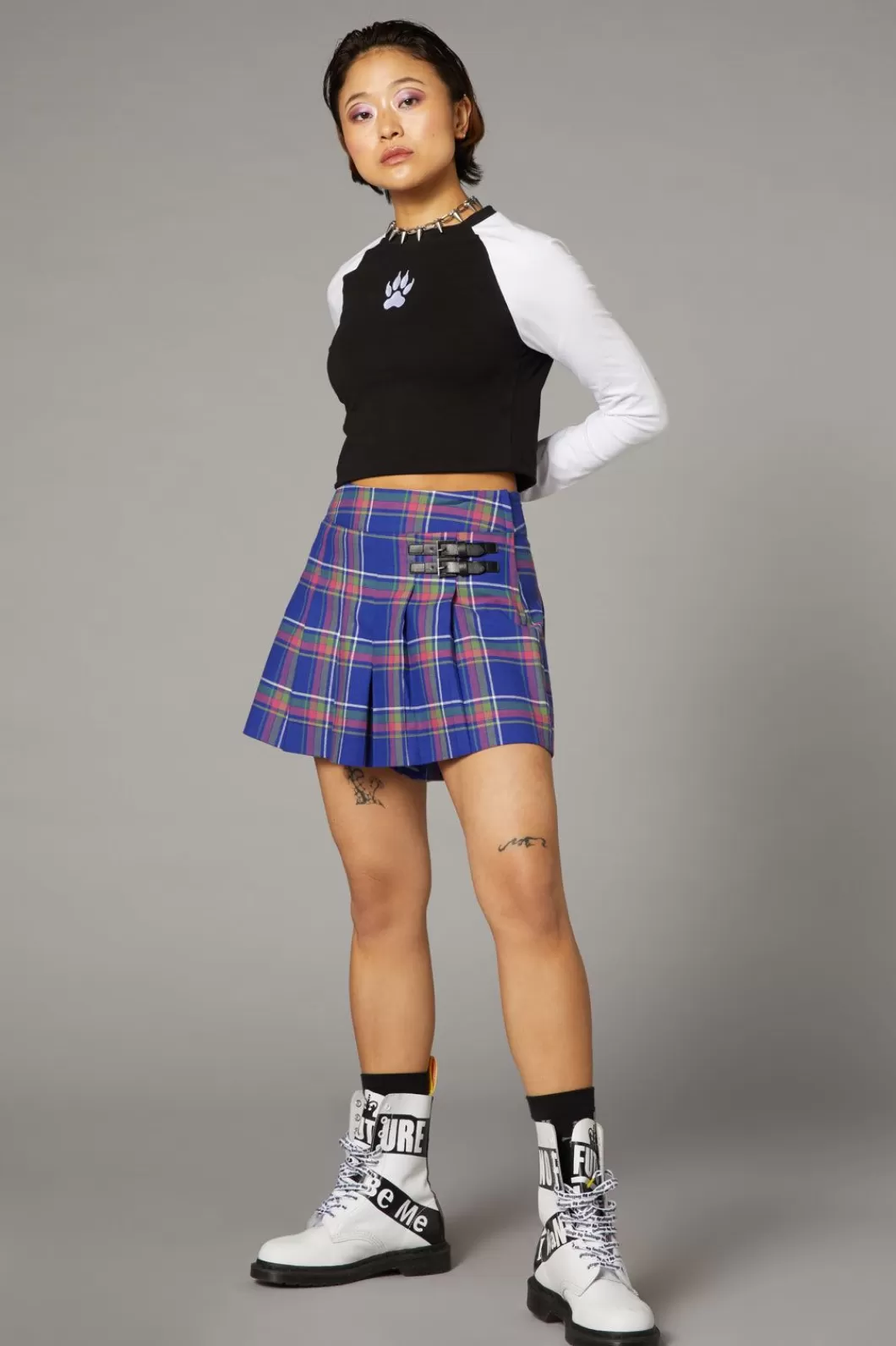 Skirts & Skorts<Black Friday Werewolf Tartan Goth Skort