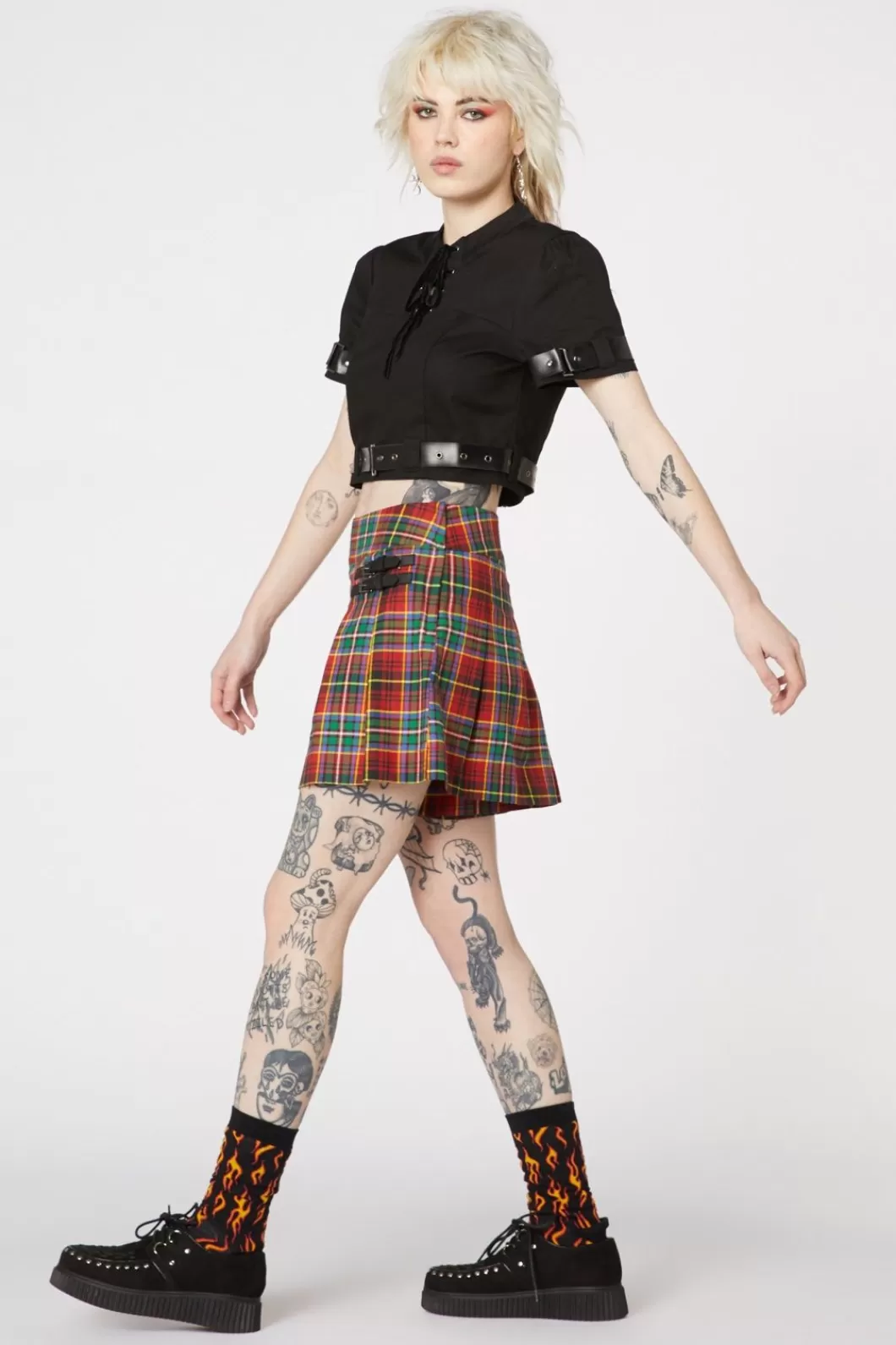 Skirts & Skorts<Dangerfield Wichita Tartan Buckle Skort