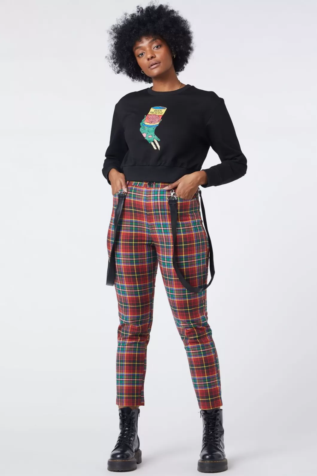 Pants & Jumpsuits<Dangerfield Wichita Tartan Fitted Pant