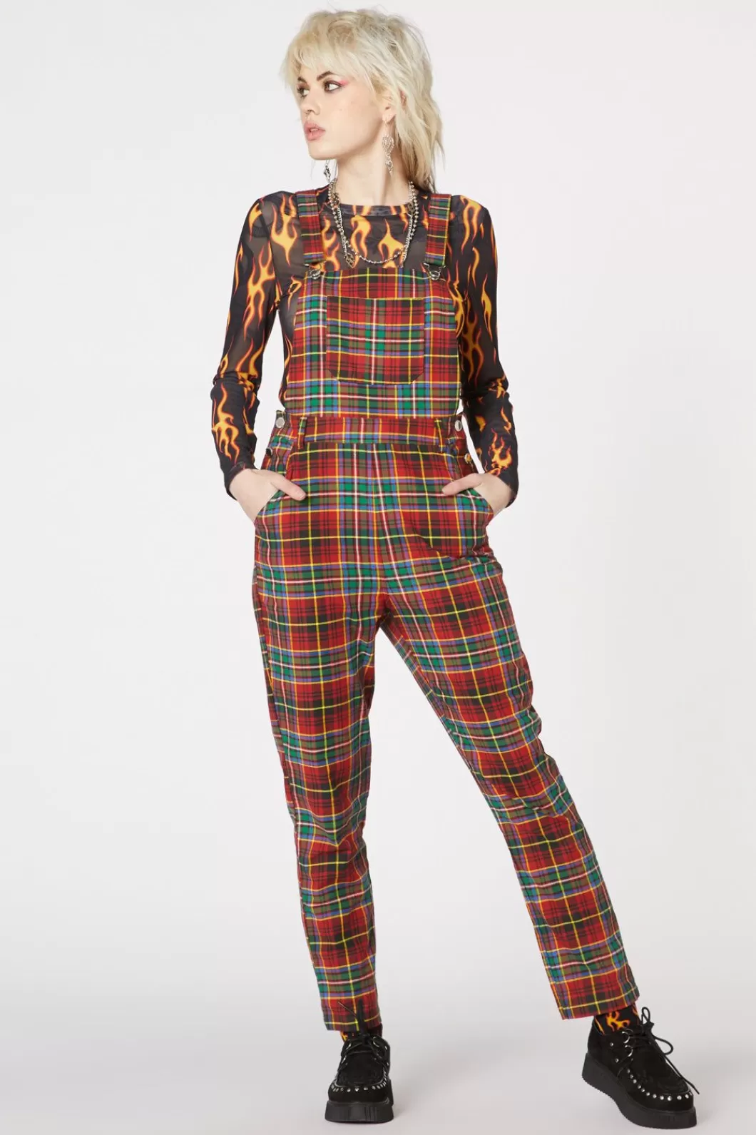 Pants & Jumpsuits<Dangerfield Wichita Tartan Long Overall