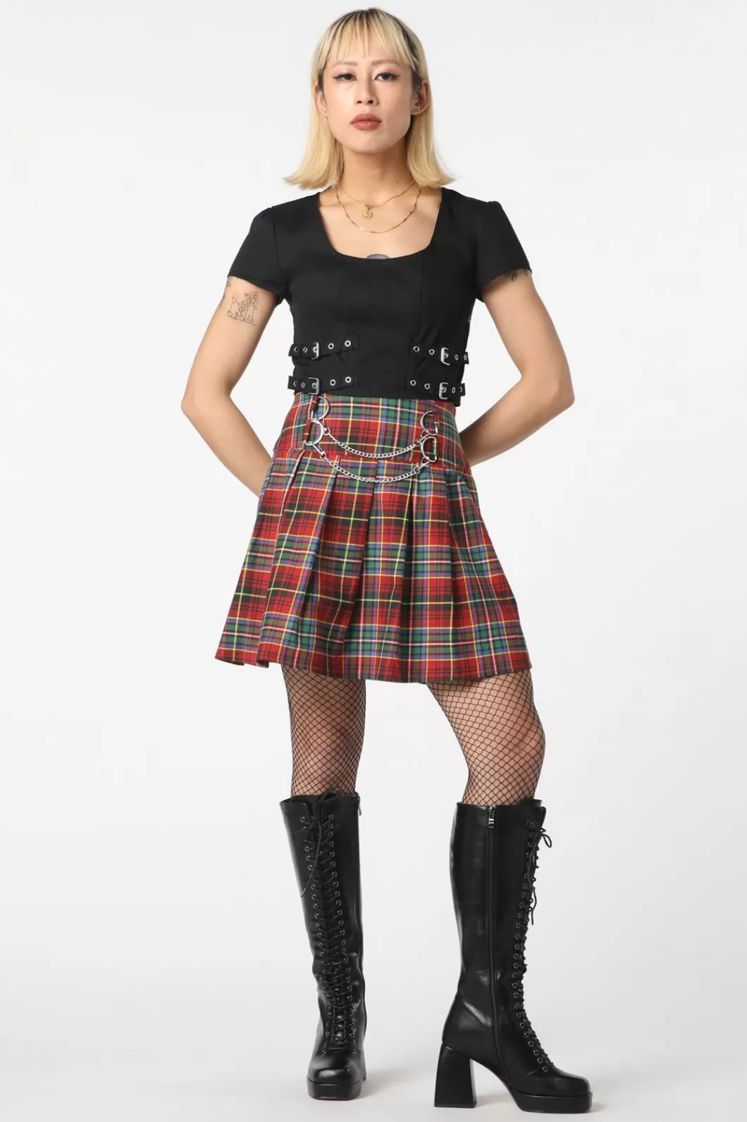 Skirts & Skorts<Dangerfield Wichita Tartan Mini Skirt