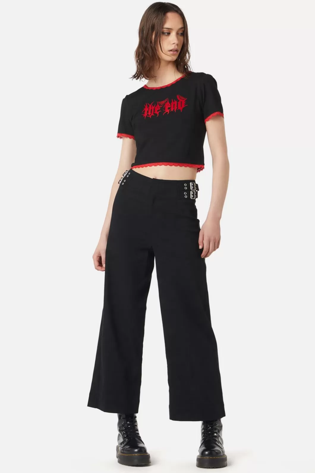 Pants & Jumpsuits<Dangerfield Wide Leg Buckle Pant