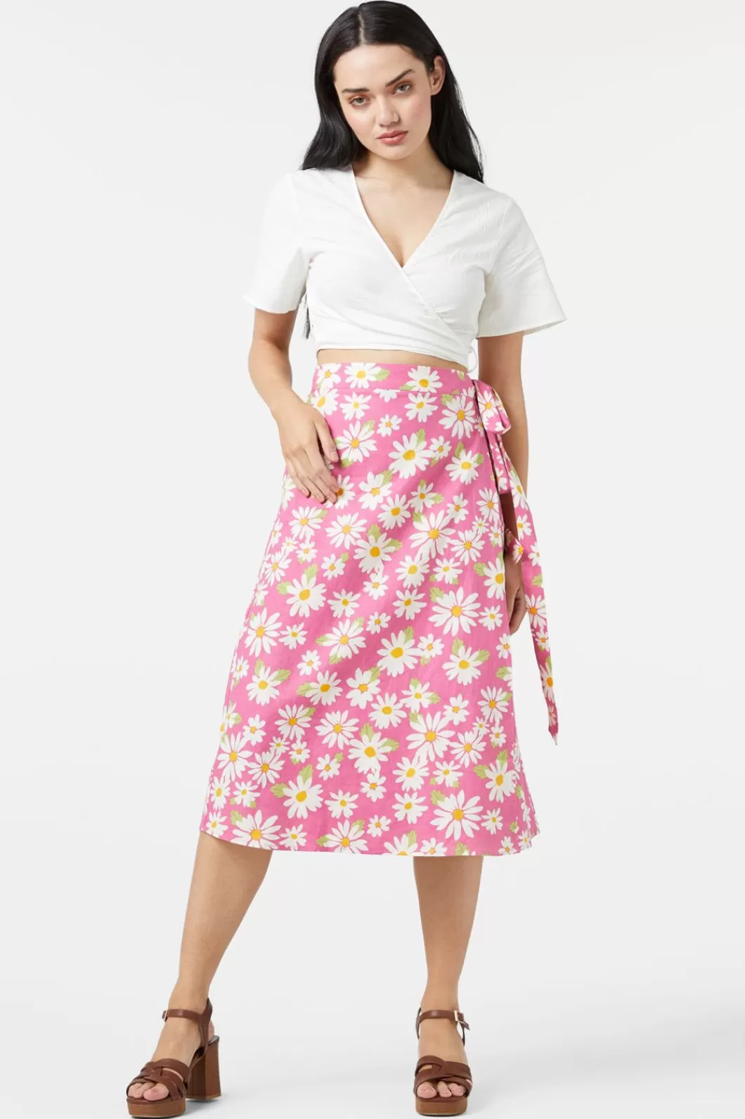 Skirts & Skorts<Princess Highway Wild Daisy Wrap Skirt