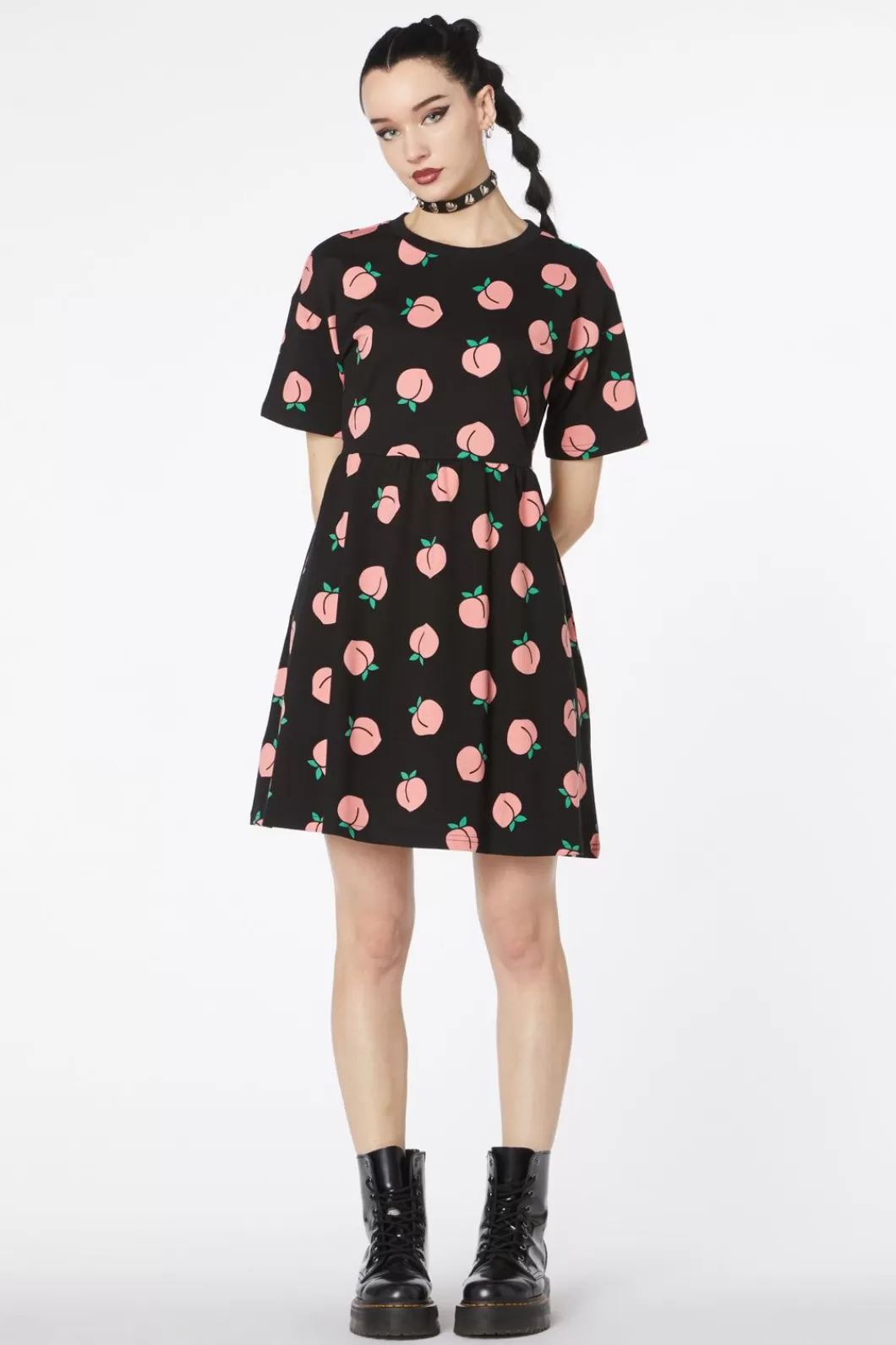 Dresses & Pinafores<Dangerfield You Peach Cotton Smock Dress